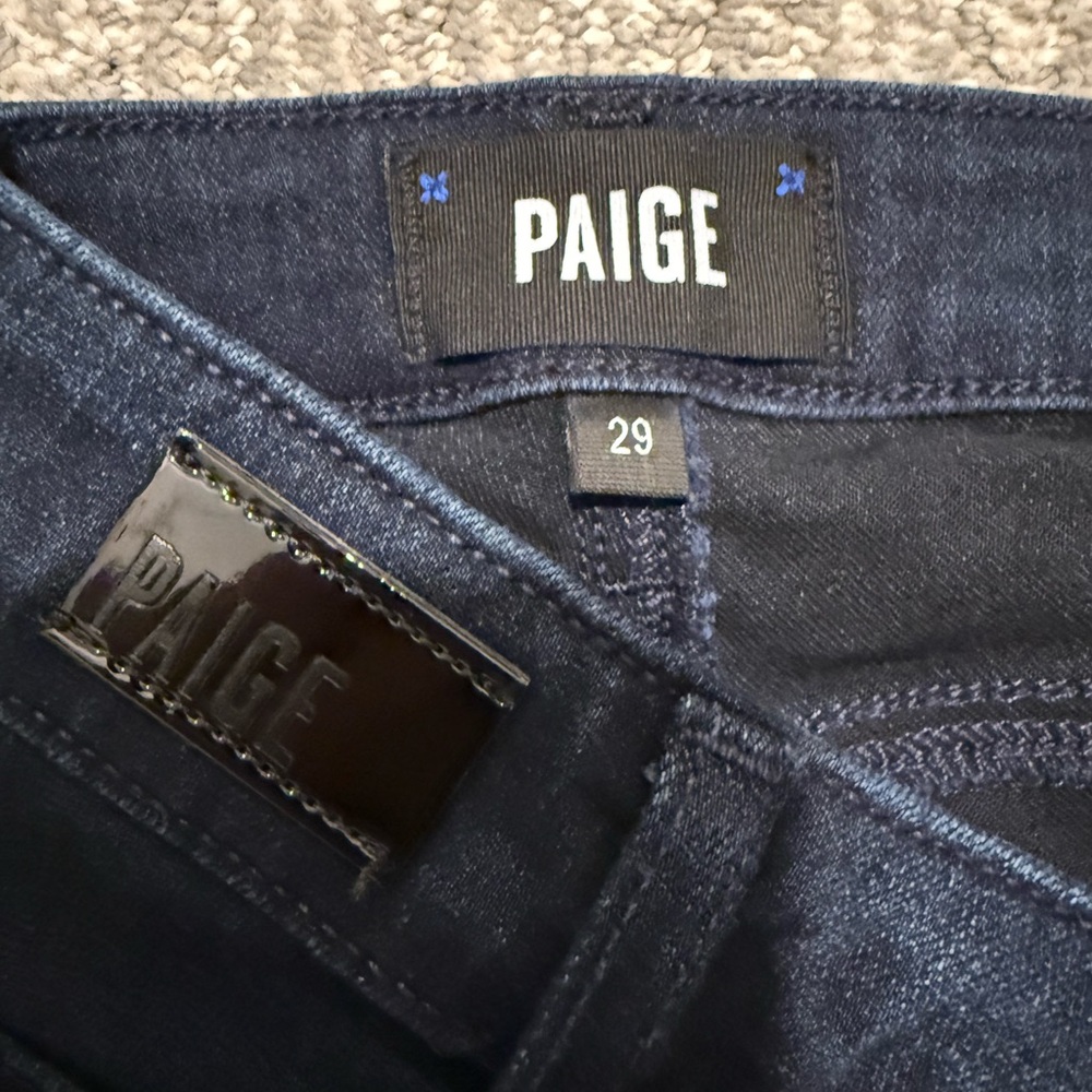 PAIGE Hoxton Straight Dark Wash Jeans Size 29 - Picture 3 of 4